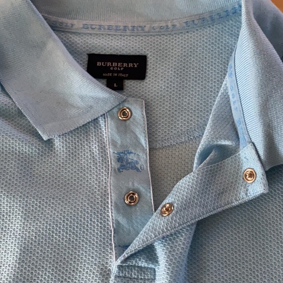 Burberry Men’s Golf Shirt Sz L - Picture 6 of 8